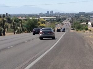 Tucson and ten unpleasant miles ahead