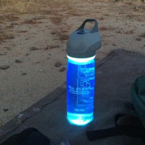 Ultraviolet water filter. You let it shine for 1 minute and your good to go. I'll tell you in the coming weeks how well it works.