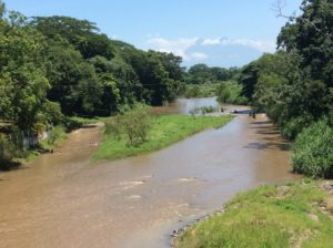 The rivers coming off of the volcanic substrate in Guatemala are once again muddy.