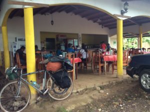 A roaddside cafe where I got breakfast and was pleasantly surprised when some folks who had already come and gone paid for it!