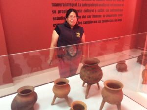 Rosio Inboquingo was a the museum curator for a Mastadon excavation and indigenous cultures archeology near San Gabriel, Ecuador. She gave me a hour long 1-on-1 tour. Sorry about the unflattering photo.