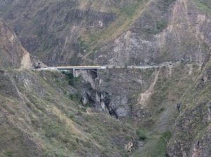 A good portion of the grades go through FARC territory. This bridge was heavily guarded. I took pictures looking into the slot beneath the bridge. The guards made it clear I wasn't to photograph them. 