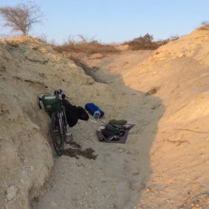 This little arroyo was fairly well protected but such places were few.