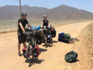 Mauro from Germany and Emilie from Quebec. Of all the places to meet fellow cyclists. They were coming from Ushuaia and headed to Alaska and we swapped stories for 45 minutes out in the middle of nowhere.