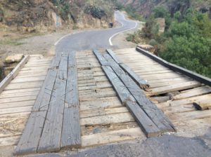 Heavey trucks cross this bridge.