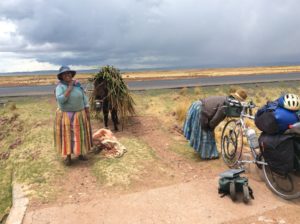 The few times I've asked permission to get a photo of locals it has been denied, but these ladies, who were out inn the middle of nowhere, wanted to know all about the trip and were quite knowledgable about where I'd been.