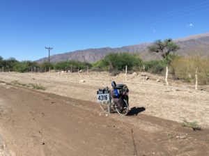 These mileage markers are for Ruta 40 and are counting down to somewhere in Tierra Del Fuego. I've followed them to about 2000 km.